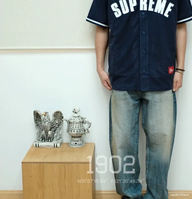 24SS short sleeved BASEBALL baseball suede MESH mesh JERSEY ULTRASUDE 0513